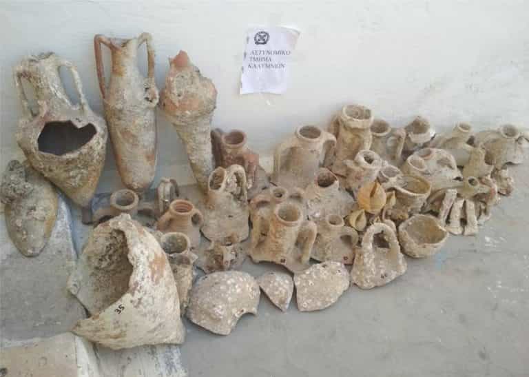 Συνελήφθη στην Κάλυμνο  για κατοχή αρχαίων αντικειμένων