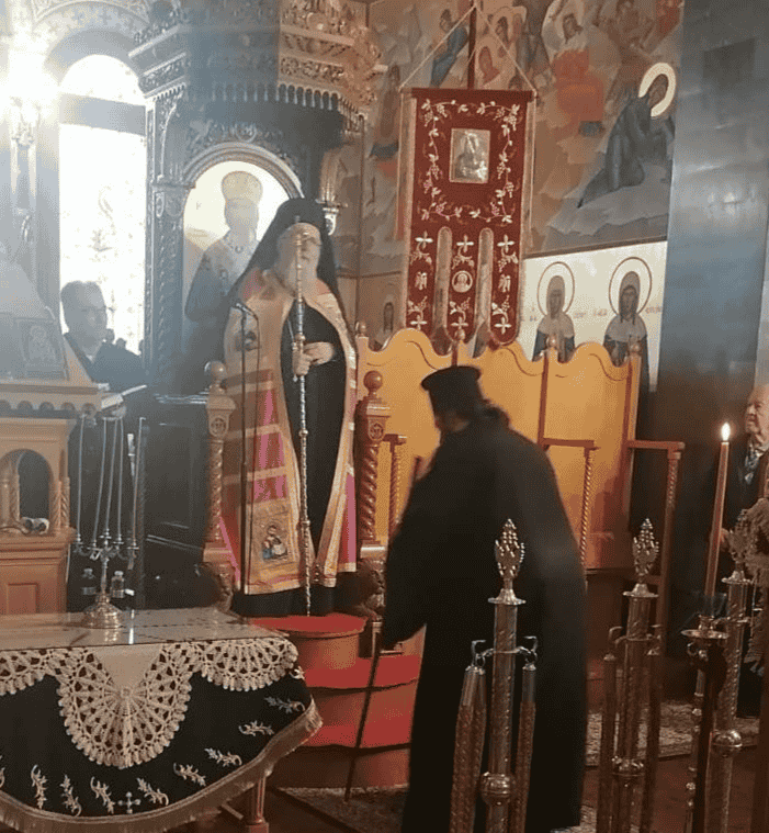 Η Ακολουθία του Ακαθίστου Ύμνου, στον ΙΝ Αγίου Σάββα στην Κάλυμνο, χοροστατούντος του Mητροπολίτη Προικοννήσου Ιωσήφ (video)