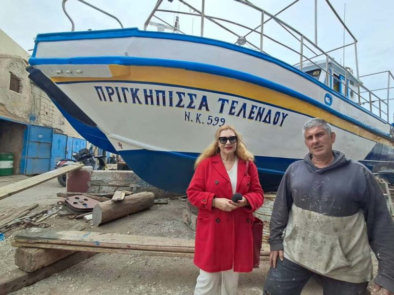 Στο καρνάγιο του Λαφασιού  η “Πριγκήπισσα Τελένδου” ετοιμάζεται για τη νέα σεζόν – Αισιοδοξία από τον Γιώργο Τρικοίλη (video)